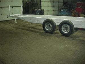 pipe trailer rear wheels