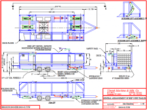 pipe trailer carrying and installing pipes diagram