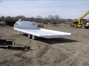 Roof can trailer
