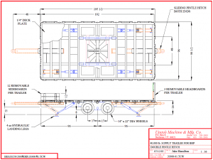 Pintle hitch trailer designed to be towed from either end