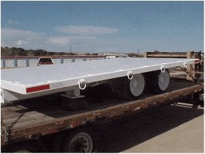 Single-ended sliding pintle hitch supply trailer