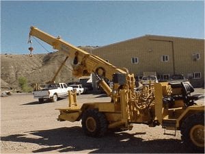 truck mounted mining crane