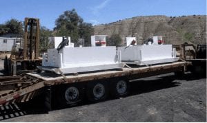 Fuel skid for refueling underground