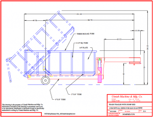 dump bed trailer diagram